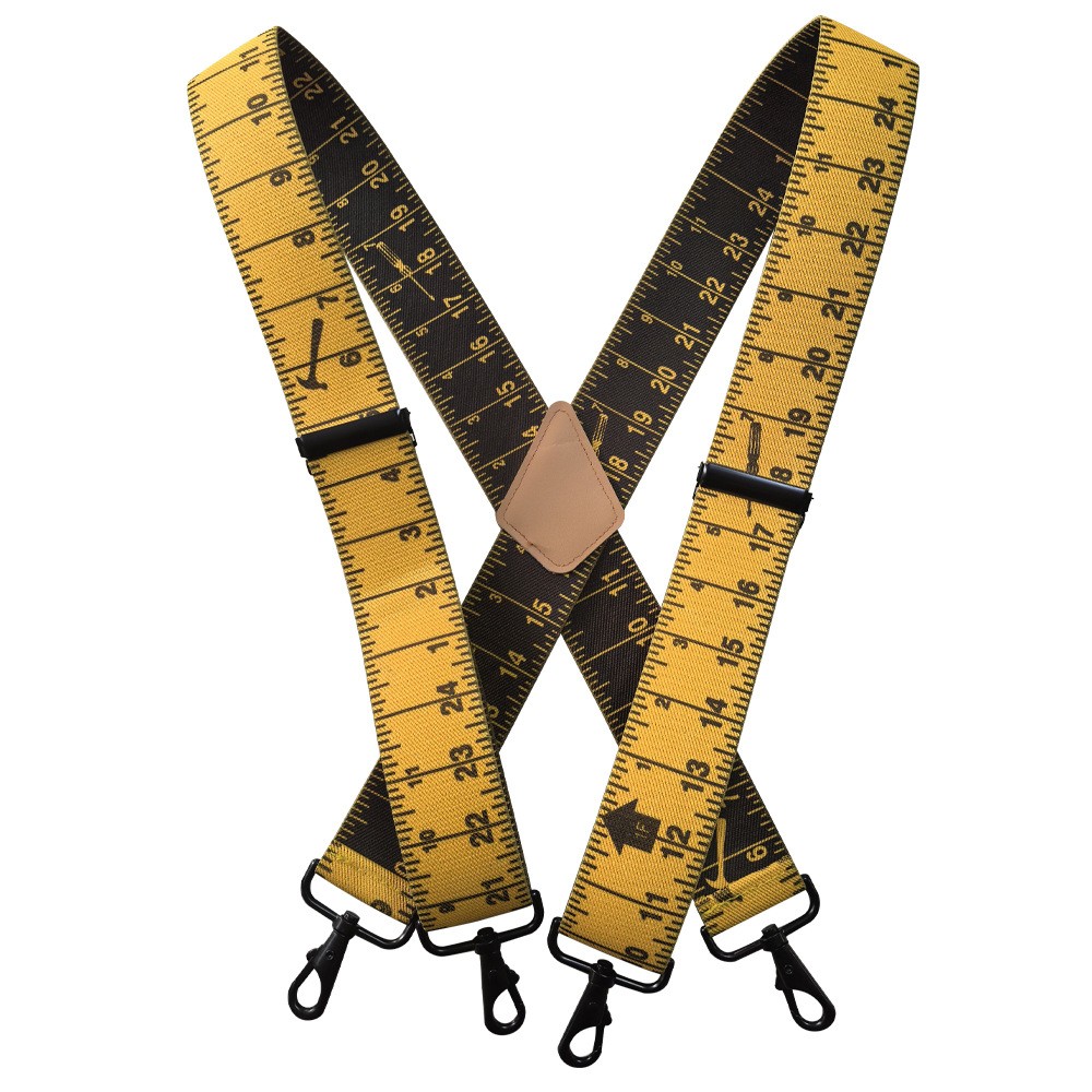Wide Work Trouser Braces Outdoor Stretch Elastic Adult Suspenders Heavy Duty