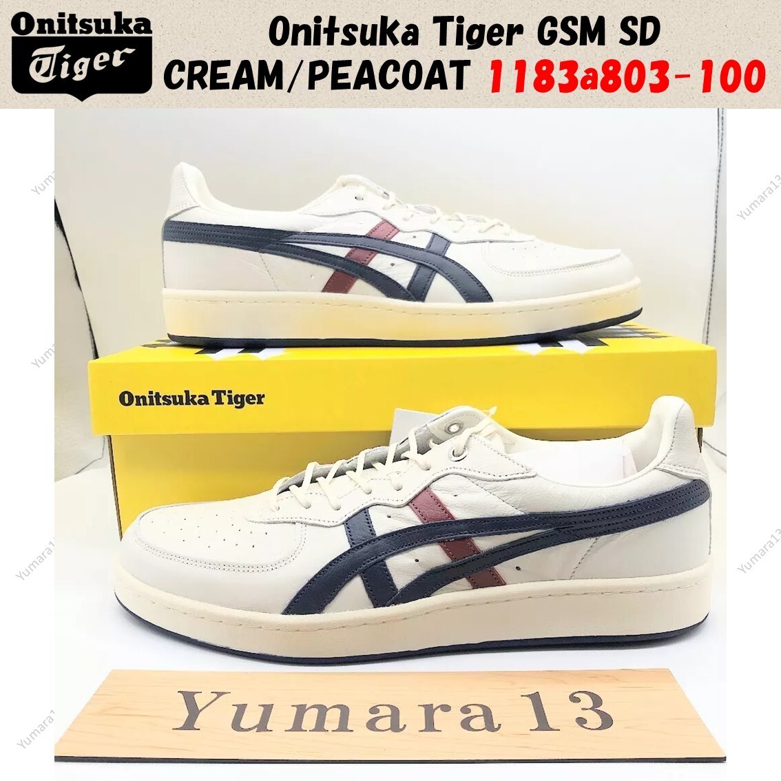 Onitsuka Tiger GSM SD CREAM/PEACOAT 1183a803-100 Unisex Size