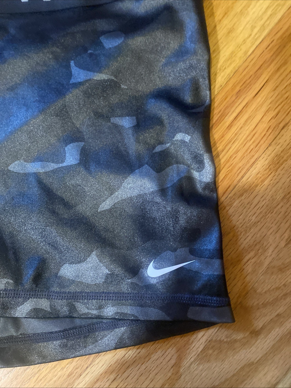 Nike Pro Camo Compression Shorts Dri-FIT Athletic Black Women Large Bin G-200