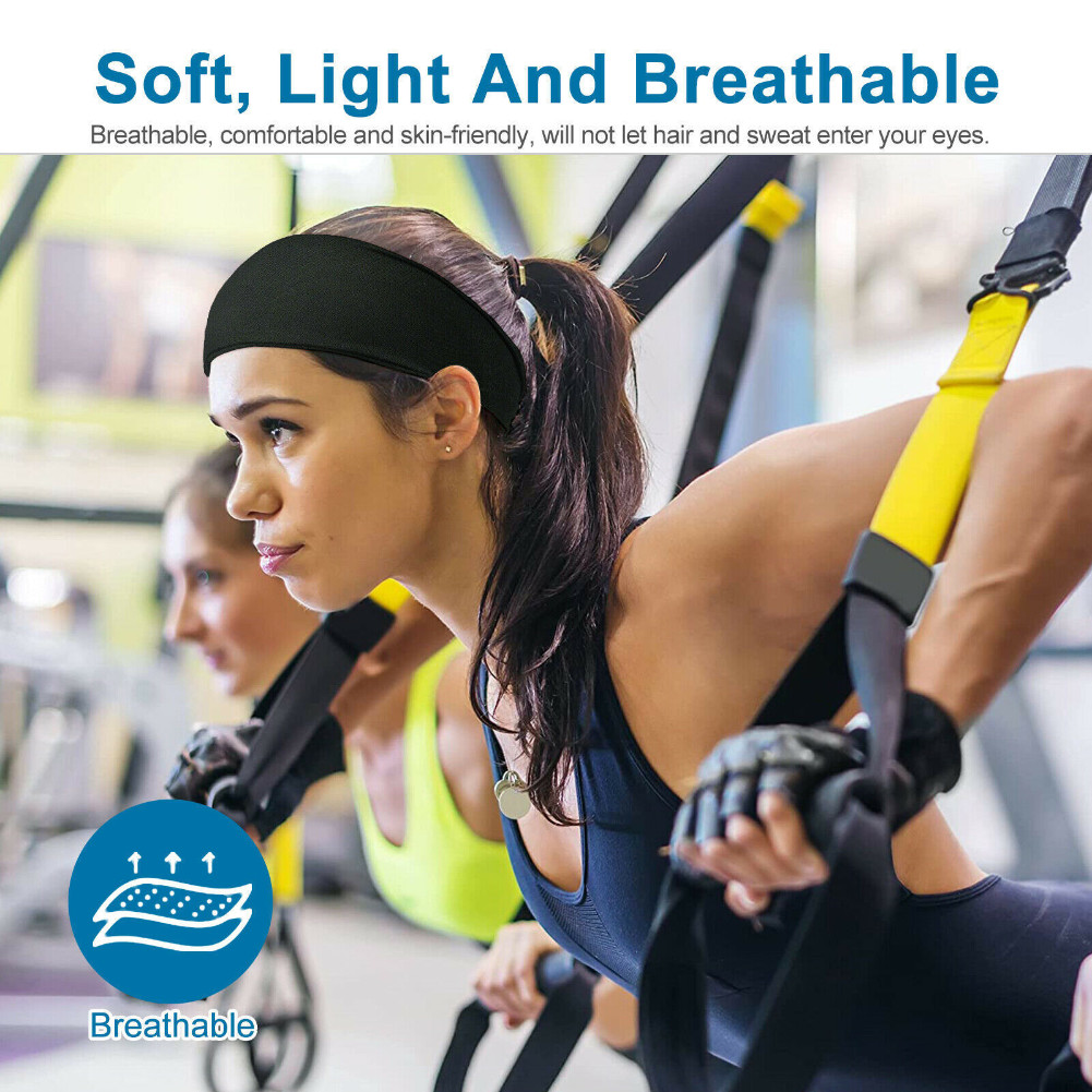 Sports Headband Fitnesss Yoga Gym Basketball Sweatband Hair Wraps for Men Women