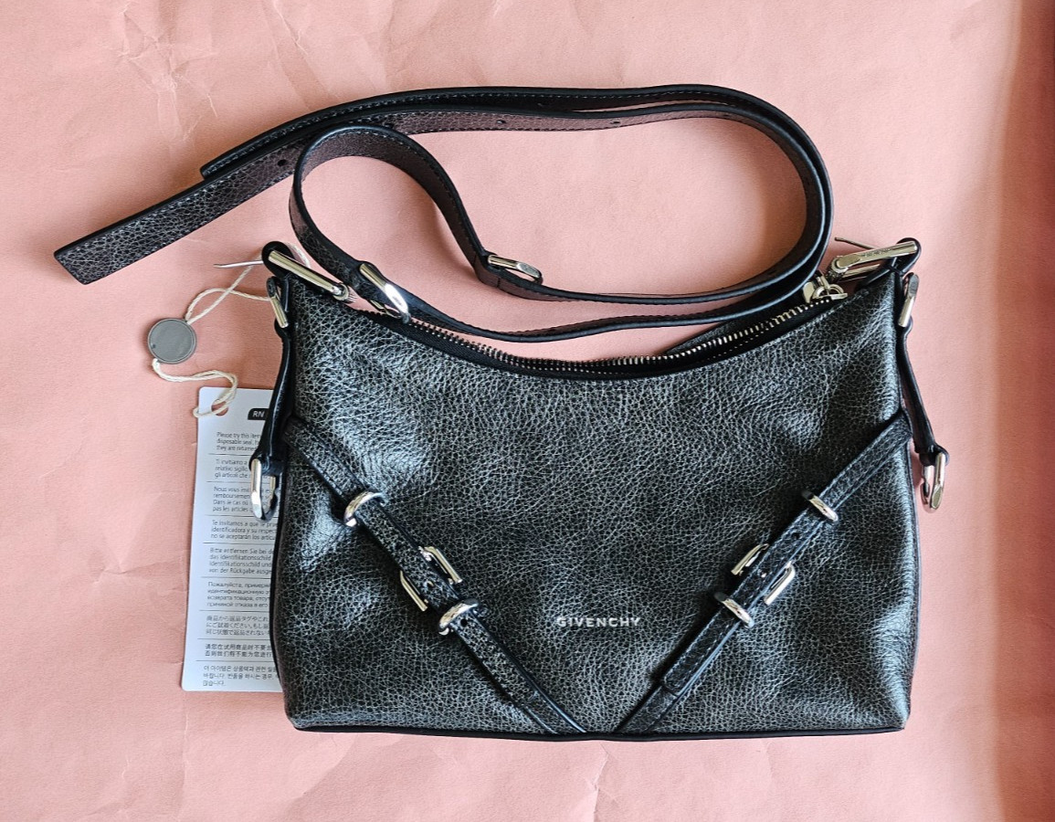 [$1,880] NWT GIVENCHY Voyou Mini Pebbled-Leather Shoulder bag