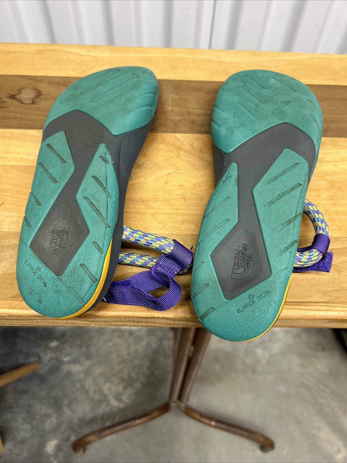 The North Face Base Camp Switchback Sandals Size 8 Purple Strap Multicolor Ropes