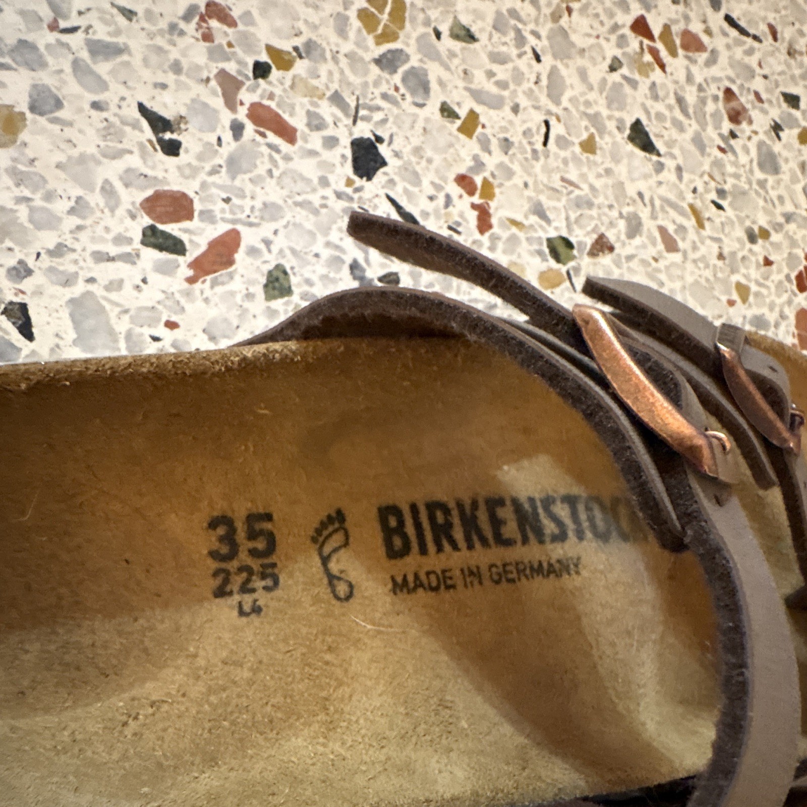 Birkenstock Brown Strappy Buckle Cork Footbed Sandals Women’s EU 35 US 4