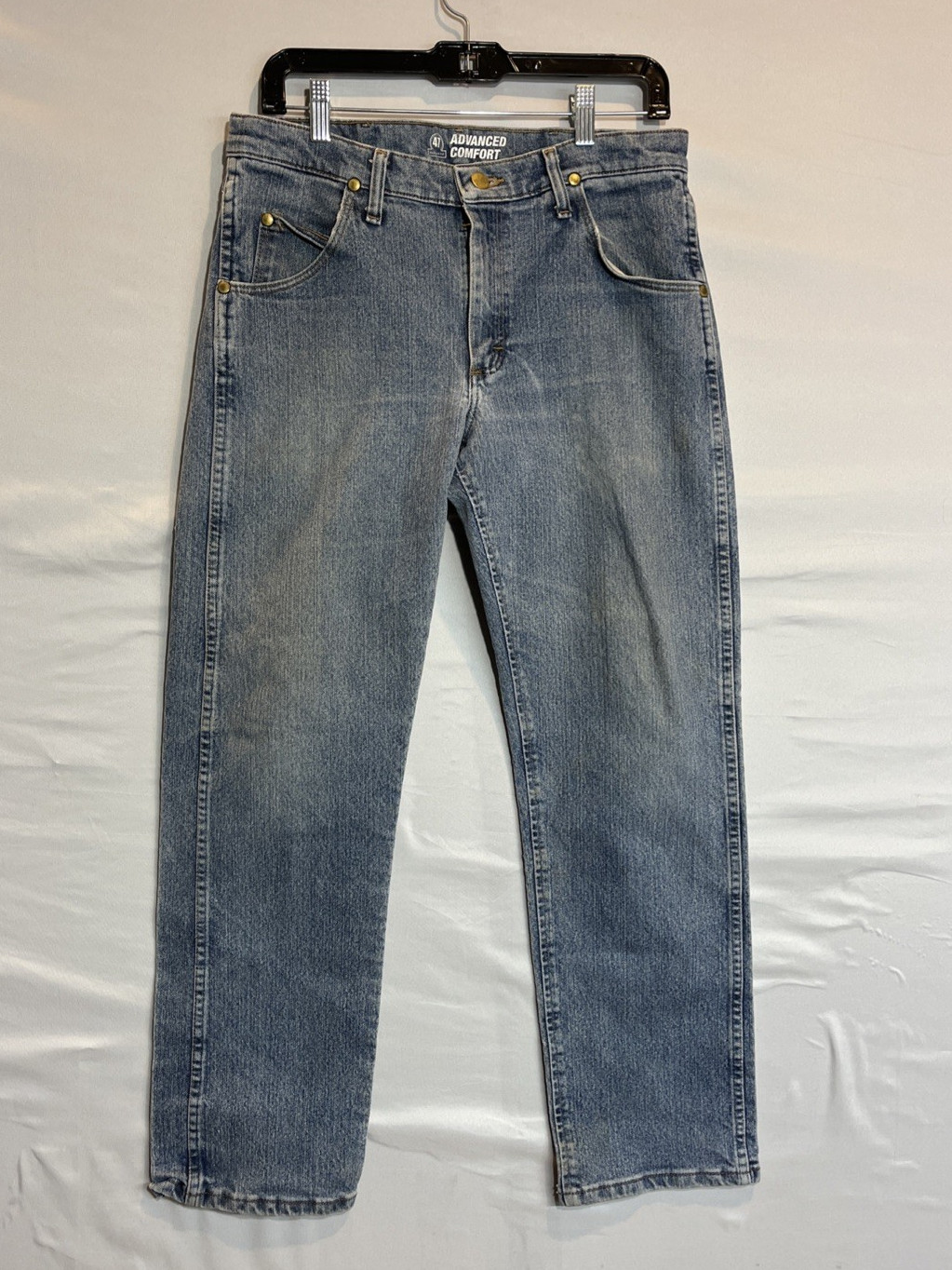 Wrangler Mens Advanced Comfort Cowboy Cut Regular Fit Jeans 31×30 (meas 31×29)