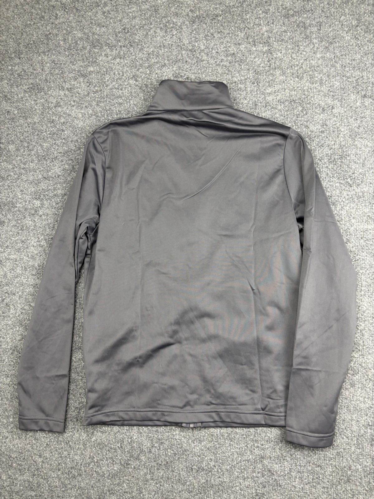 Adidas Jacket Mens Small Gray Tricot Full Zip Track Lightweight Athletic KD3631