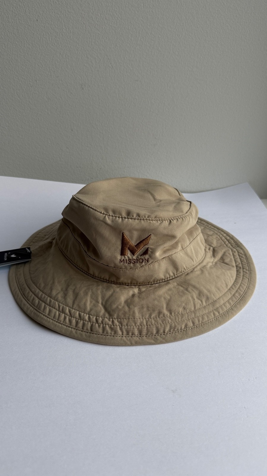Mission Cooling Boonie Hat beige Adjustable Sun Hat Outdoor UV Protection