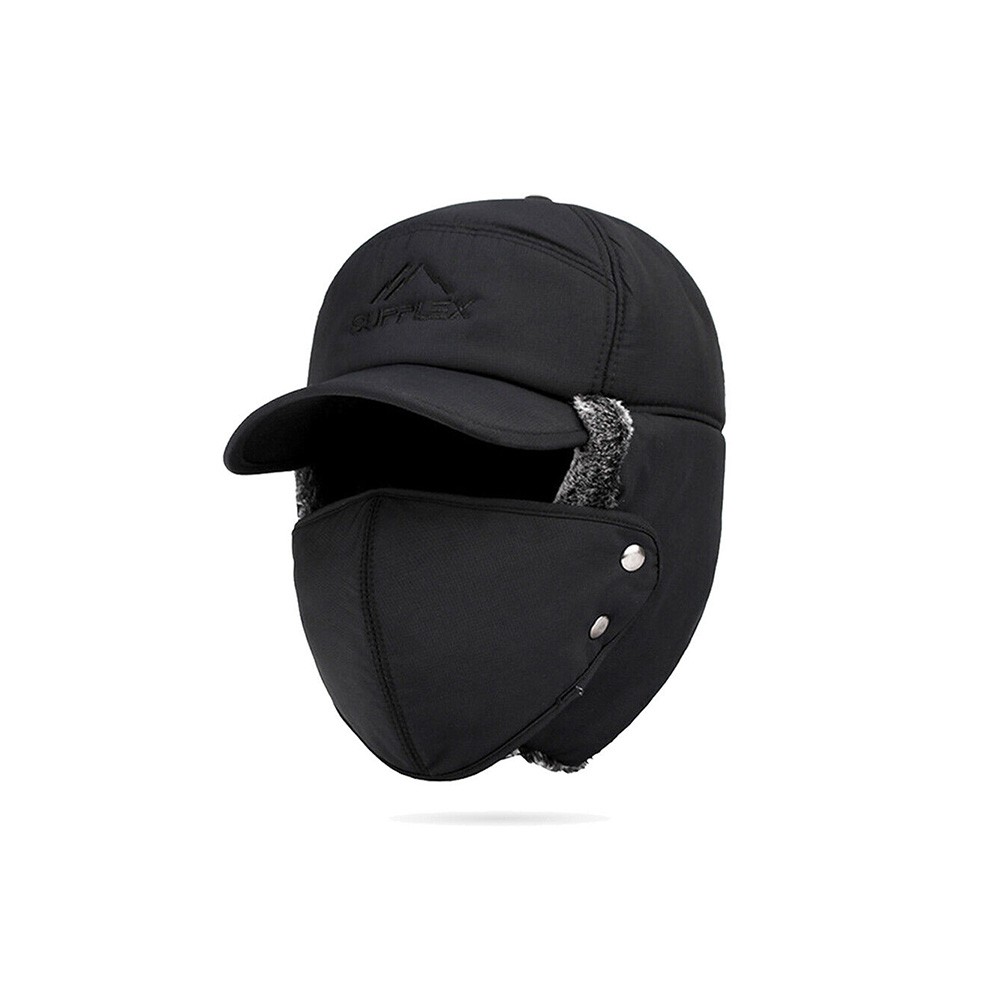 1/2 Pack Winter Ear Flap Trapper Hat with Face Mask Aviator Thermal Warm Ski Cap
