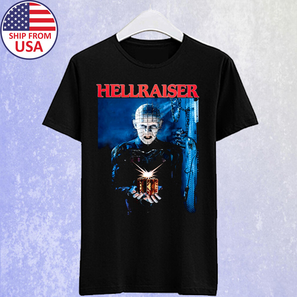 Hellraiser 1987 Classic Horror Movie Men’s Black T-shirt Size S-5XL