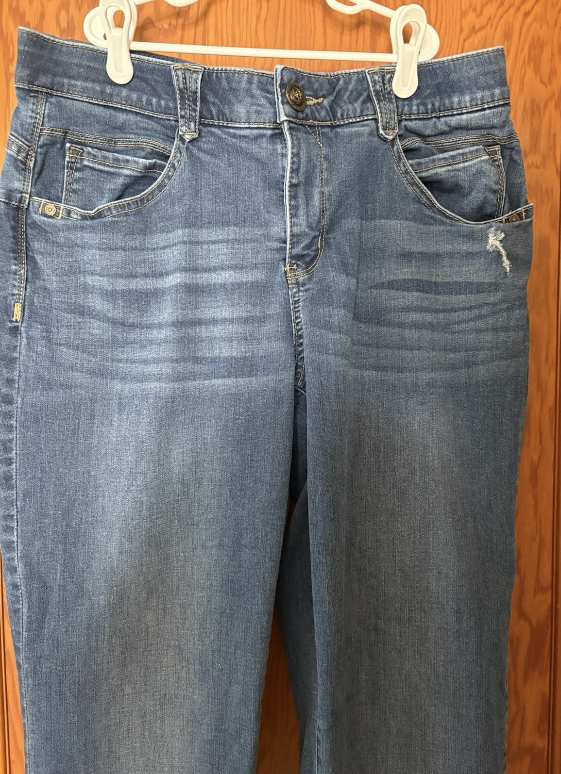 Democracy Womens Size 16W Ab Technology Dark Wash Straight Leg Jeans