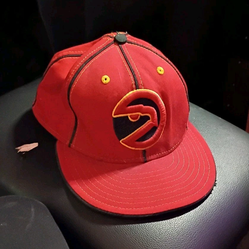New Era 59FIFTY Fitted Baseball Cap Hat Red Black Yellow Size 7 1/4