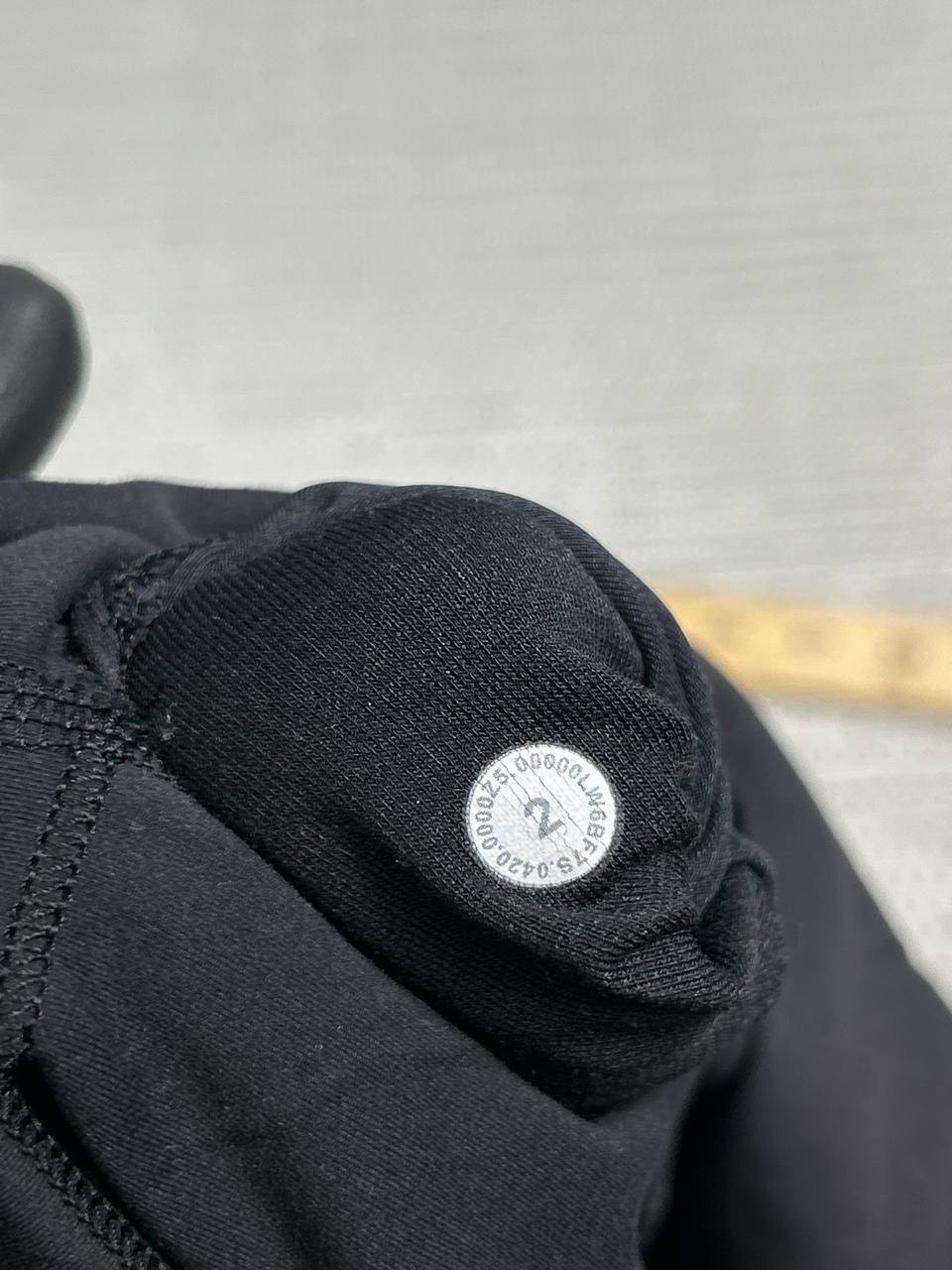 Lululemon Wunder Under Crop Mid Rise Leggings Womens 2 Black Luxtreme Logo