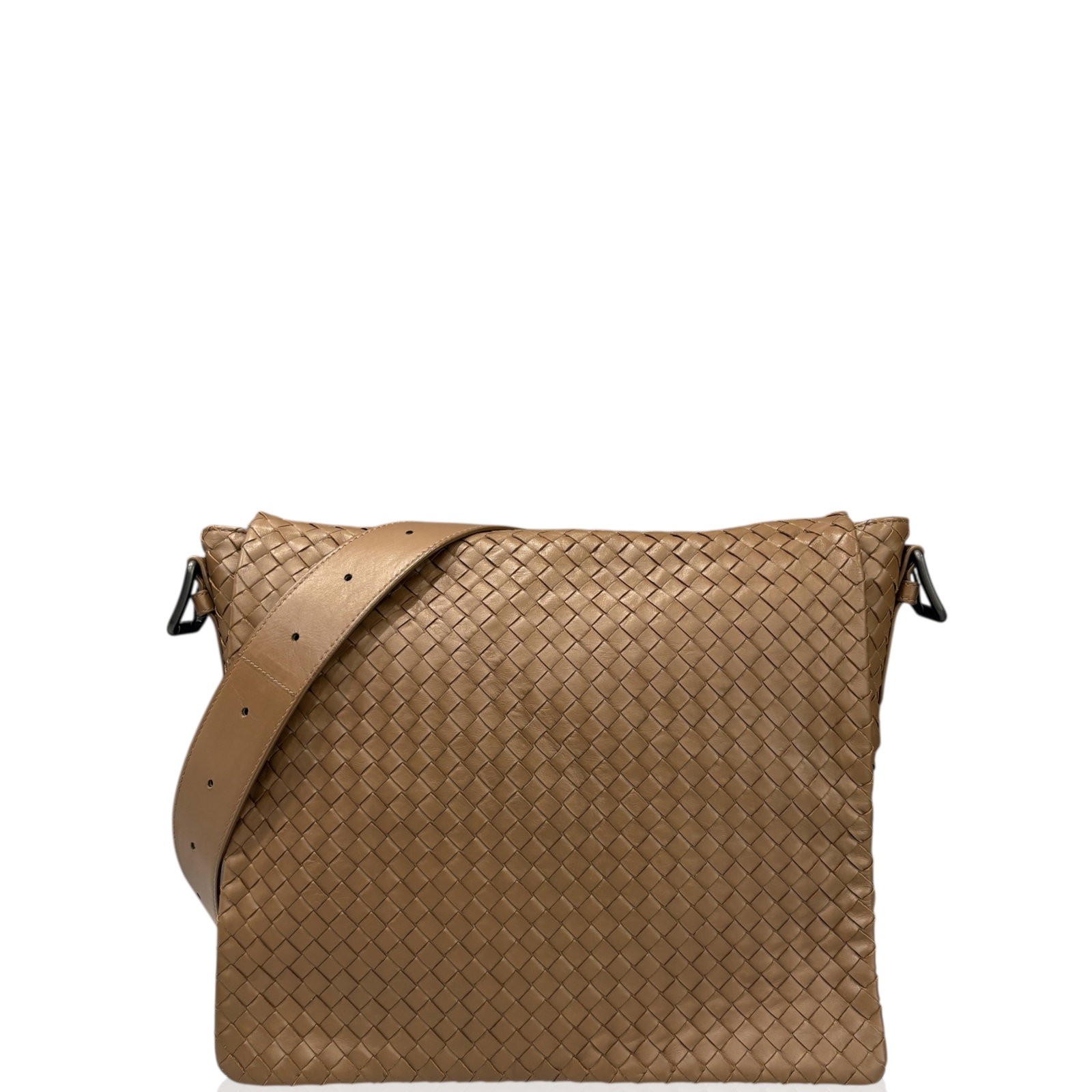 Bottega Veneta Messenger Brown Lambskin Intrecciato Nappa (ac031926b7)