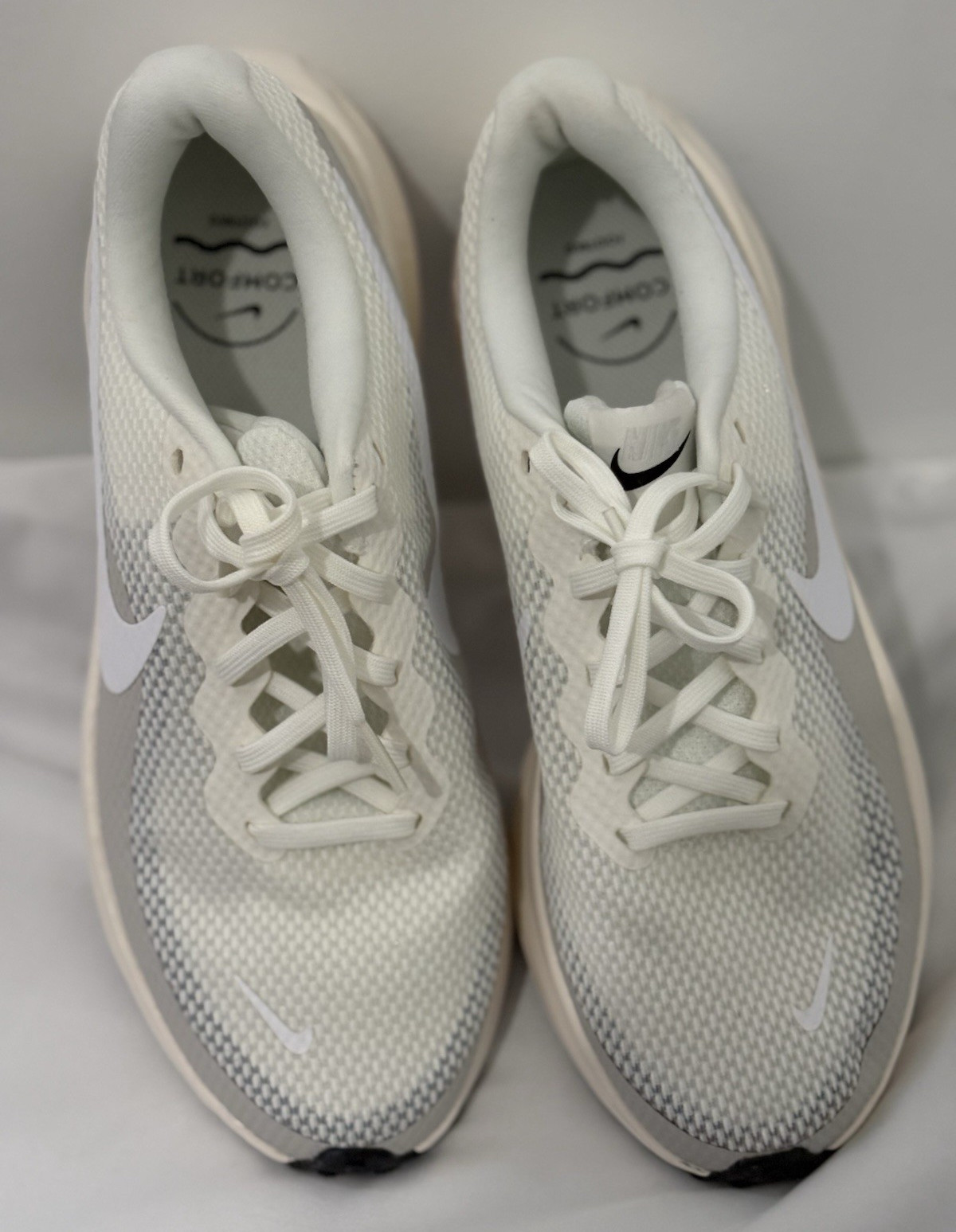 Nike Revolution 8 Men’s Mesh Lace-Up Sneakers White/Gray/Black HJ8485-103