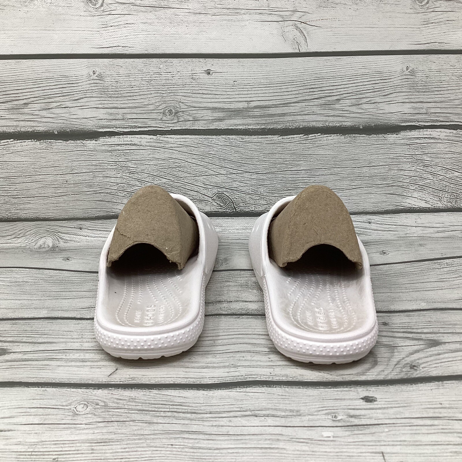 Crocs Classic Slide Sandals Slippers White Slip On Size W6 M4