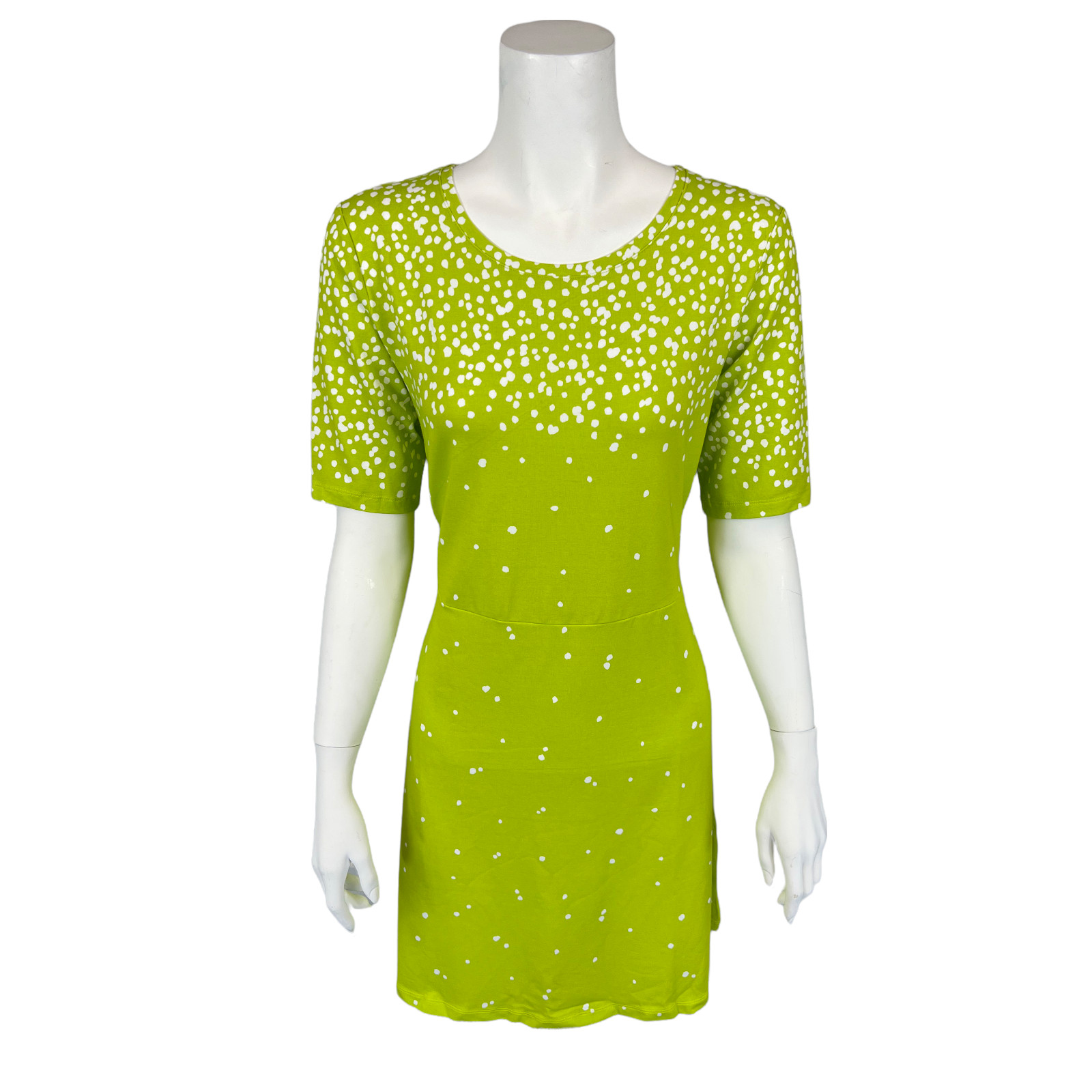 Isaac Mizrahi Women Scattered Engineered Dot Fit and Flare Knit Dress Small Size