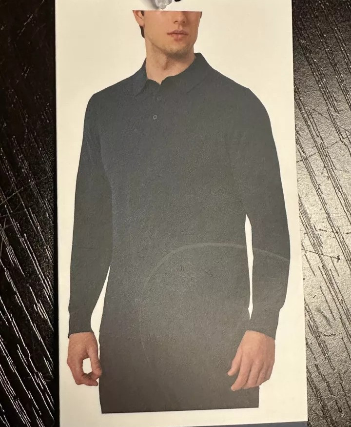 Modern Ambition Men’s Responsible Wool Cotton Blend Shirt Sweater, Blue, XXL