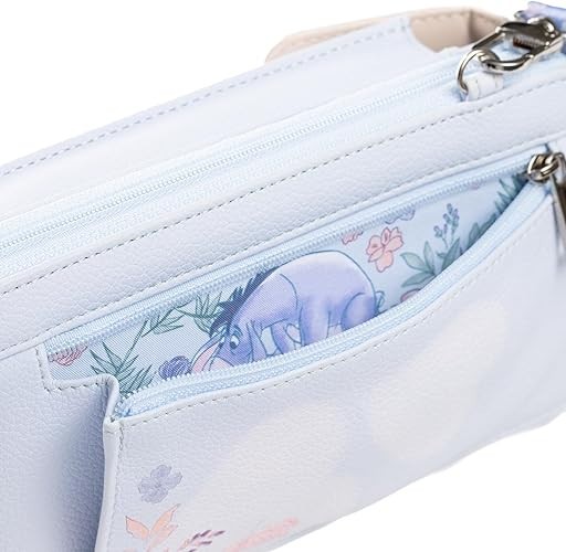 Crossbody Wallet Disney Winnie the Pooh Eeyore Cell Phone Wristlet Purse NEW