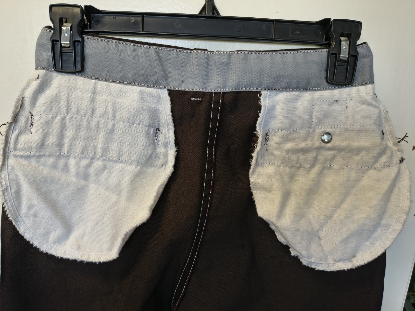 Vintage Ben Davis Union Made Brown Pants 28×27 Yellow Tag Have Been Hemmed