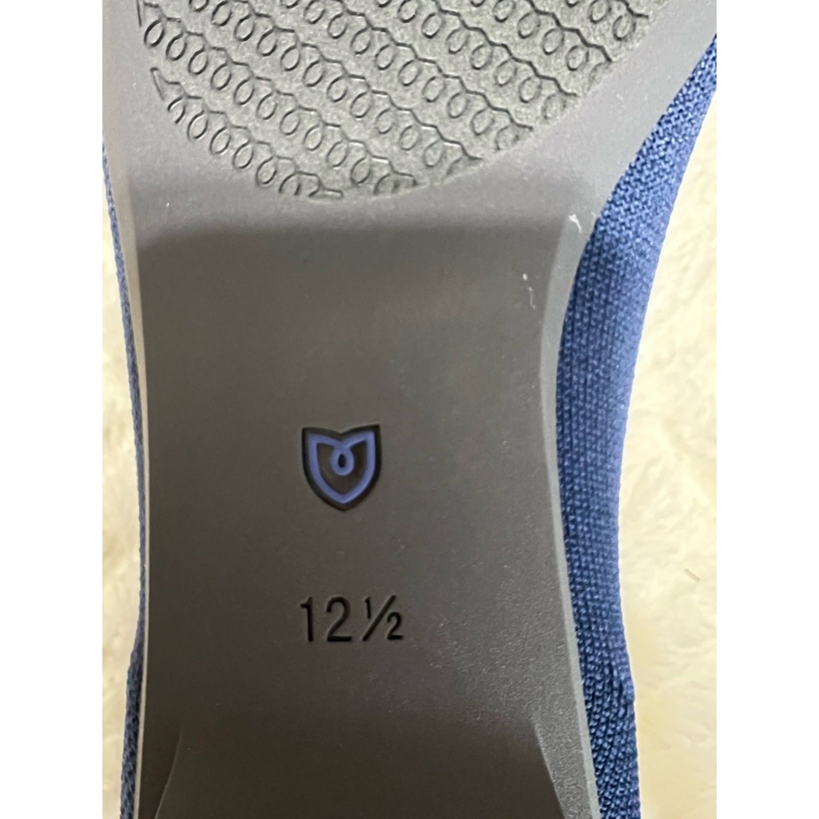 Rothy’s The Ballet Flat Dark Navy Bow Flats NIB Size 12.5