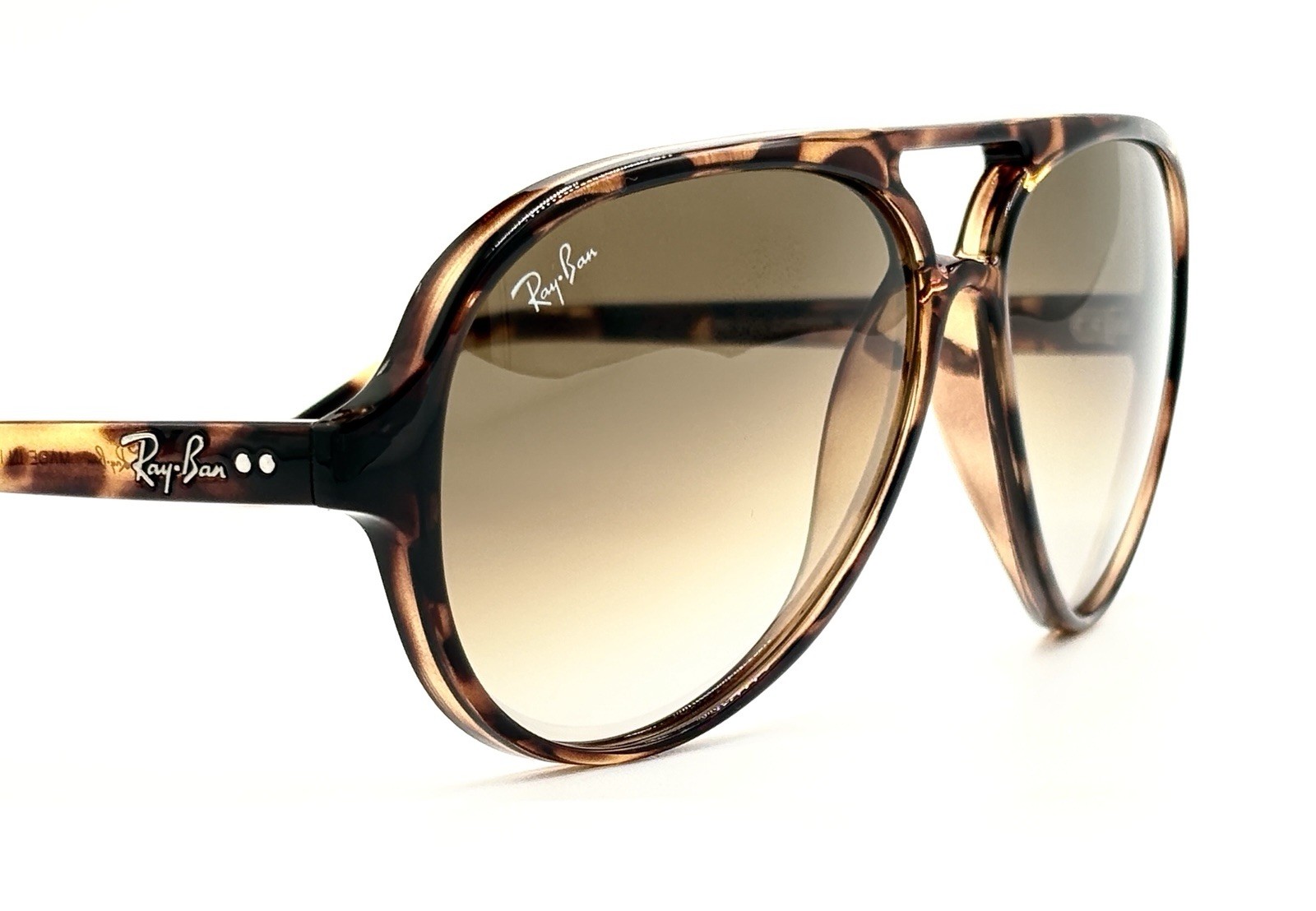 Ray-Ban RB4125 710/51 Aviator Sunglasses – Matte Havana