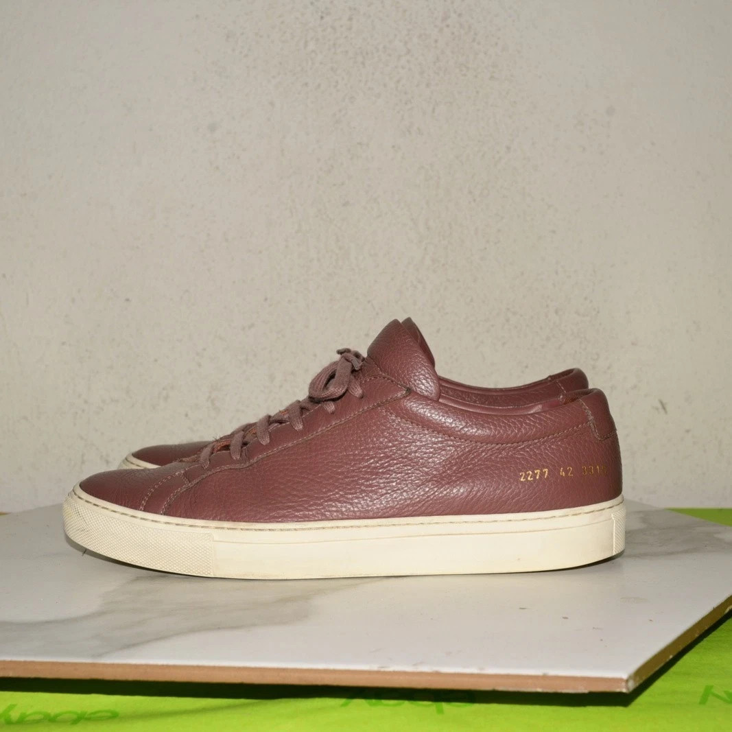 Common Projects Achilles Low Italy Leather Mauve Sneakers Men 42