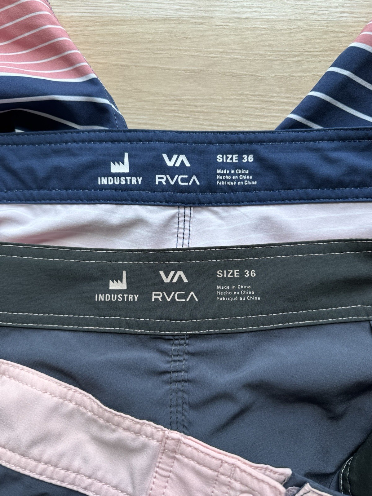 RVCA Mens Active Hybrid Sportswear Boardshorts Summer Daily Shorts Size 36