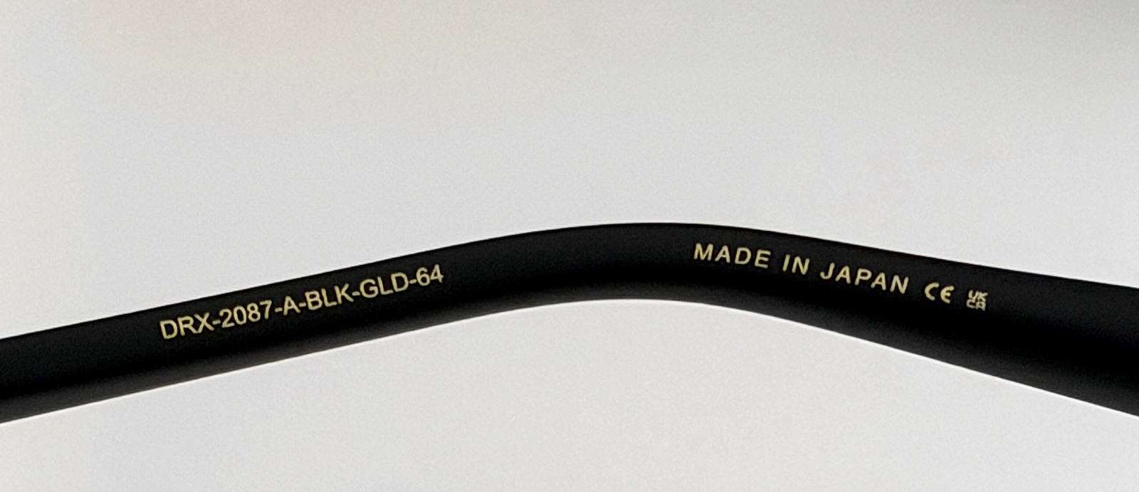 DITA Mach-Five Sunglasses Black Gold Gray Gradient 64mm DRX-2087-A-BLK-GLD NEW