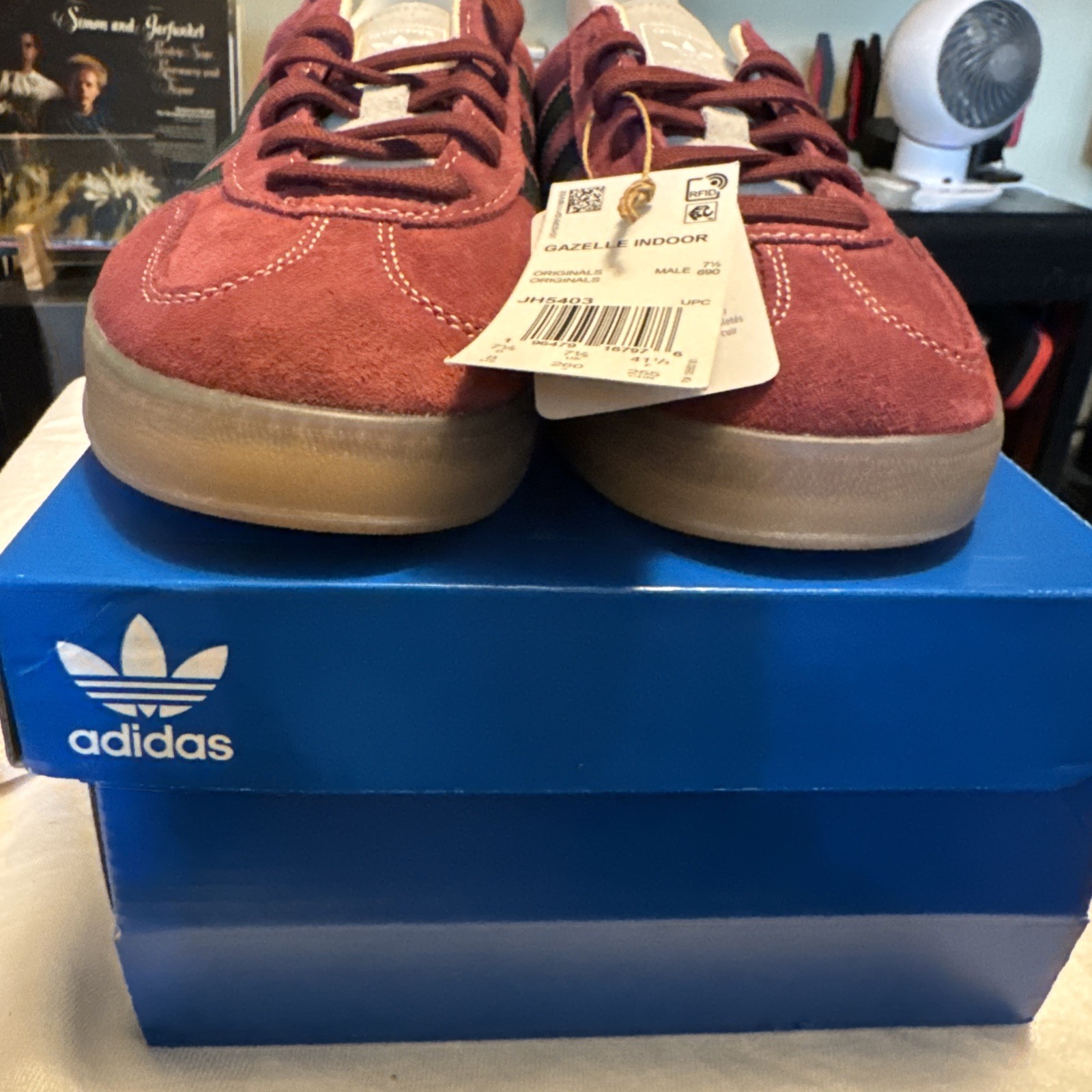Size 8 – adidas Gazelle Indoor Shadow Red Green