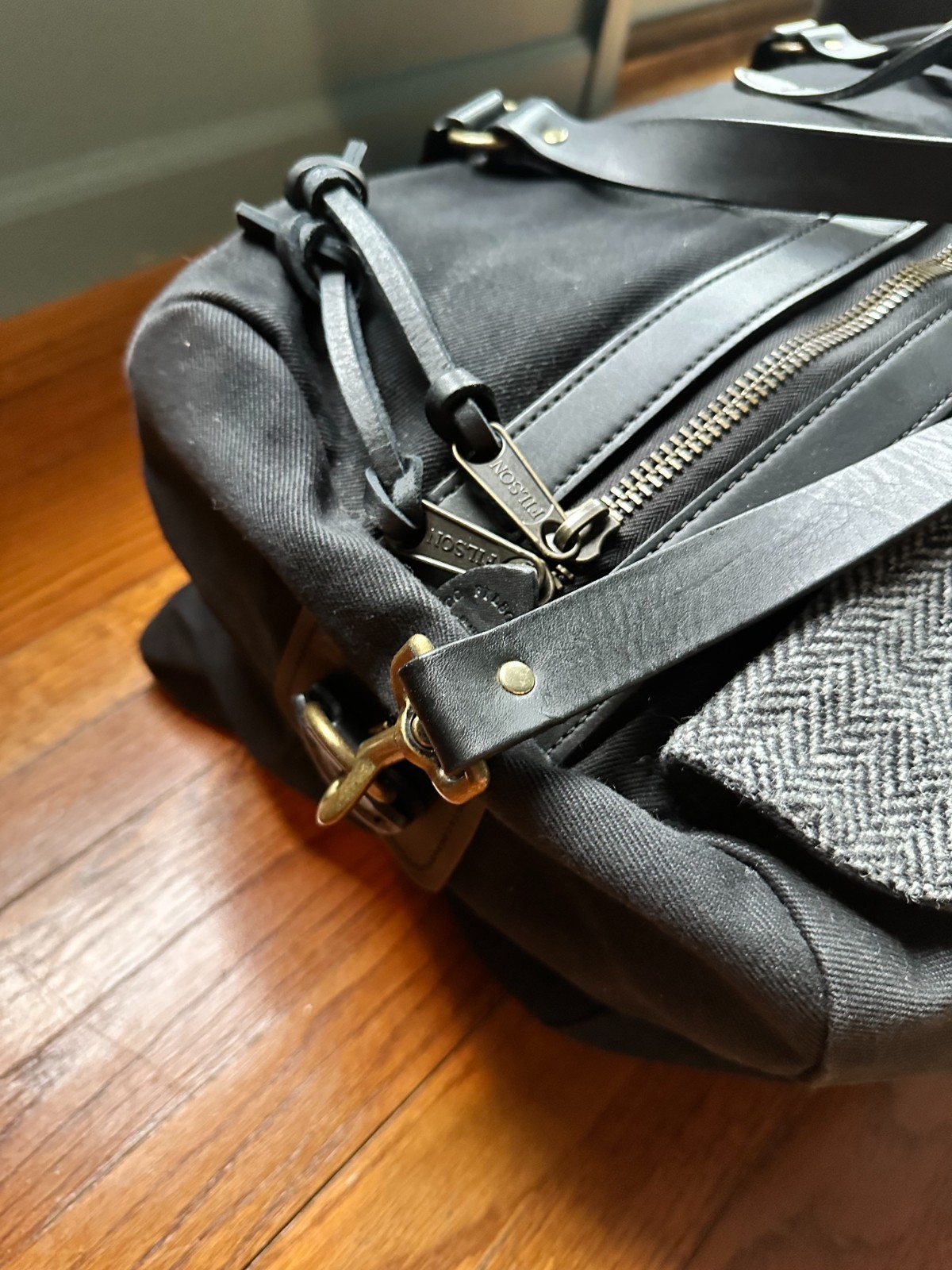 Filson Rugged Twill Medium Duffle Bag | Faded Black | Made in USA | Rare