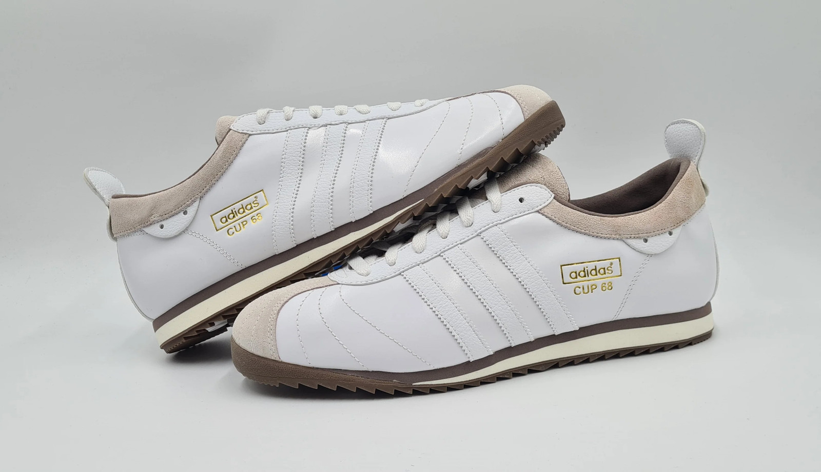 *NEW* Vintage 2008 Adidas Cup 68 White UK 12 / EUR 47 1/3
