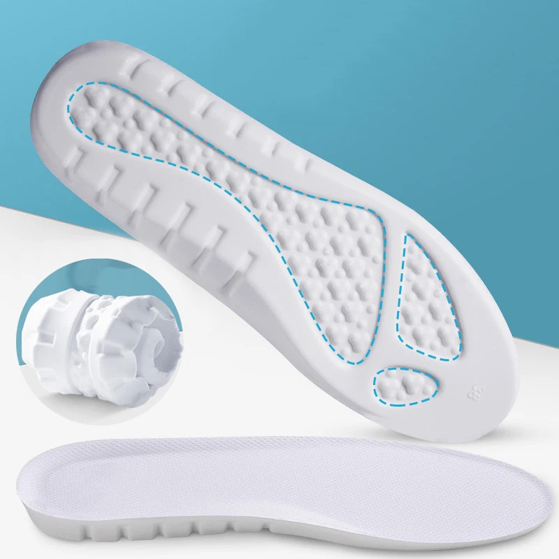 EVA Memory Foam Insoles for Sneakers Comfort Inner Sole Fascitis Plantar Arch Su