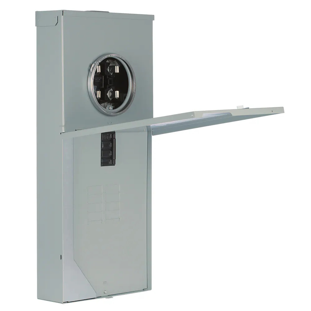 ABB ReliaHome 200 -Amp 8 -Spaces 16 -Circuit Outdoor Main Breaker Meter Co|13603