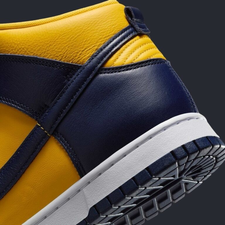 Nike Dunk High Shoes ‘Michigan’ Varsity Maize Midnight Navy HF3143-700 Men’s NEW