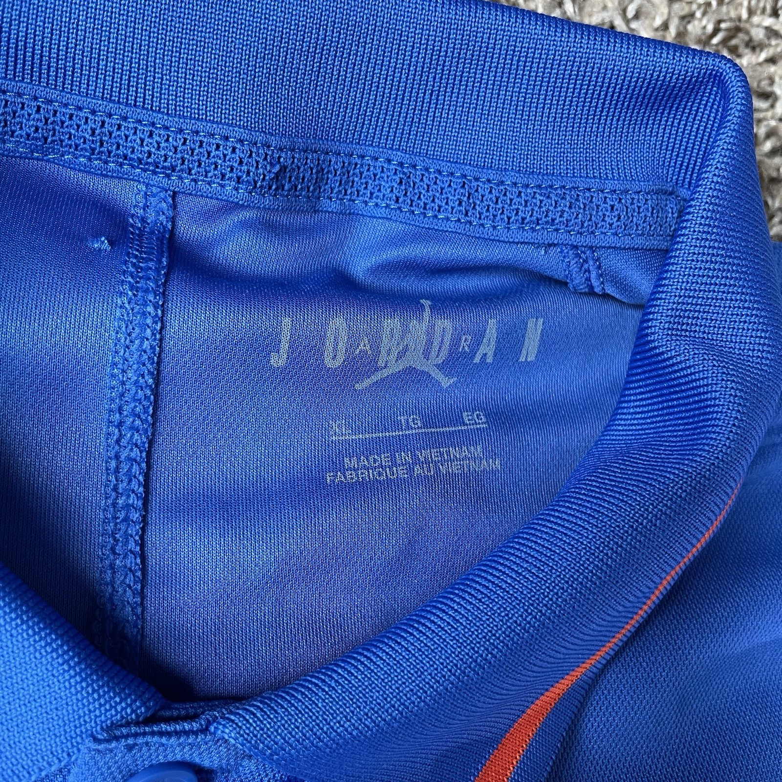 Air Jordan Florida Gators Blue Golf Polo Mens Size XL Dri-Fit DZ8367-480 NWOT