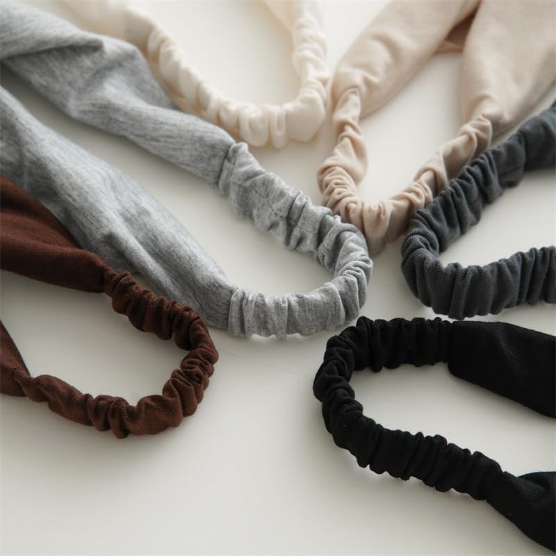 DINPREY Long Hair Scarf Large, Black,grey,khaki,beige,brown,deep Grey