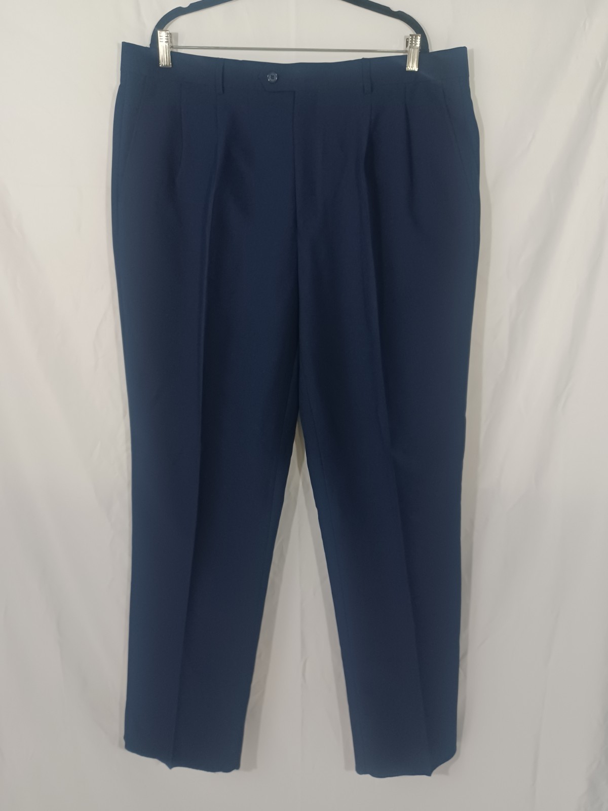 Fortino Landi Men’s Navy 2-Piece Suit Size 48L Pants 42W Unhemmed