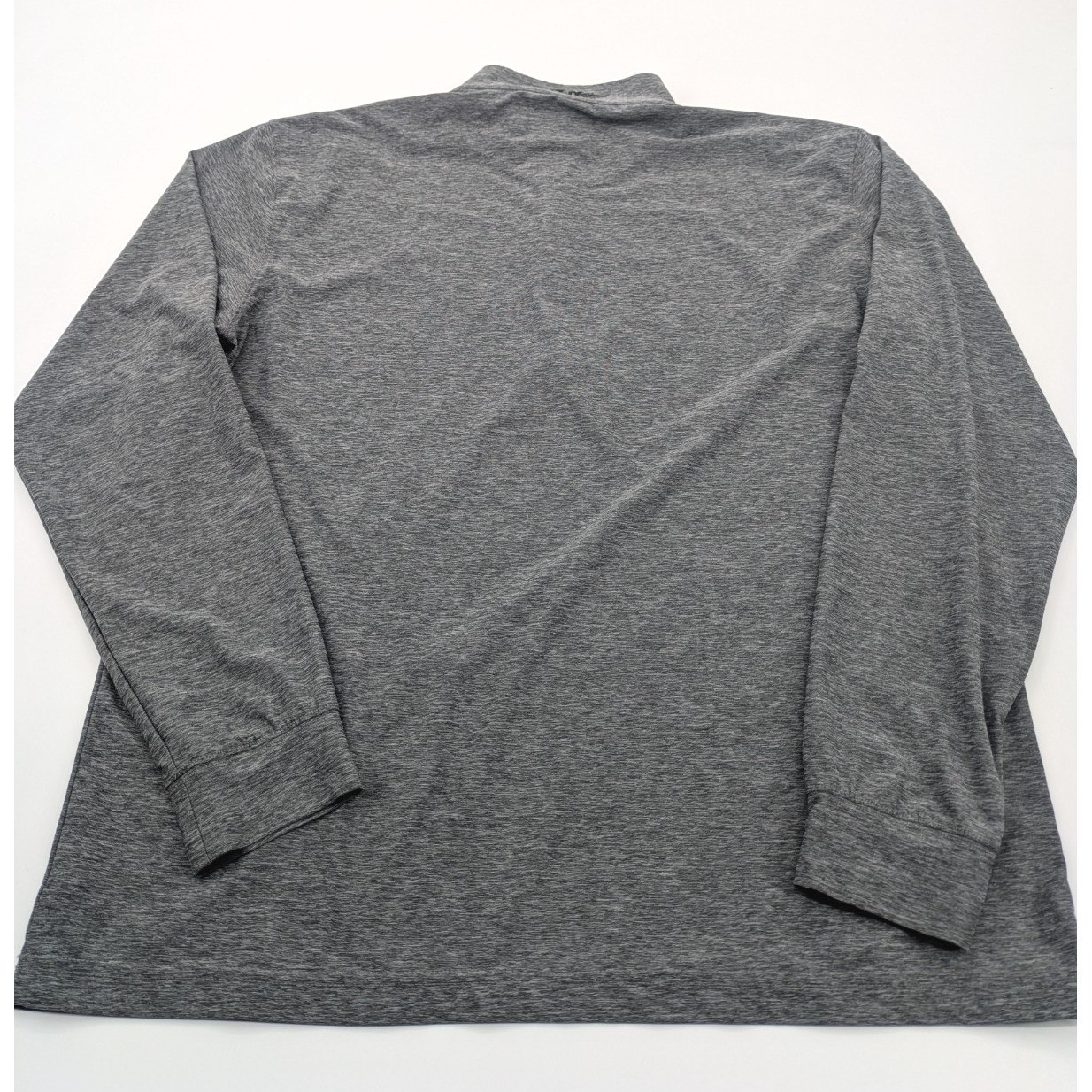 Straight Down Golf Pullover Crusher 1/4 Zip Jacket Men’s Large Gray Preppy