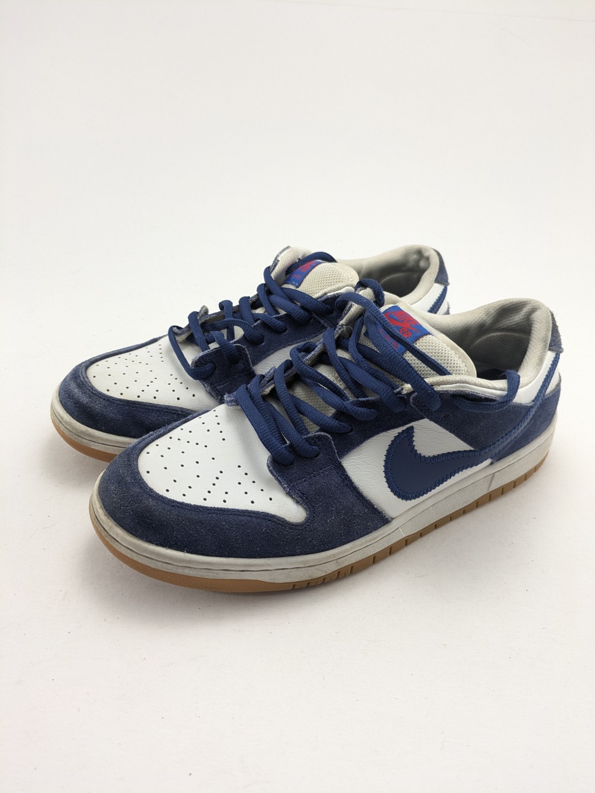 Mens Nike SB Dunk Low Dodger Blue Leather Basketball Shoes DO9395-400 Size 11