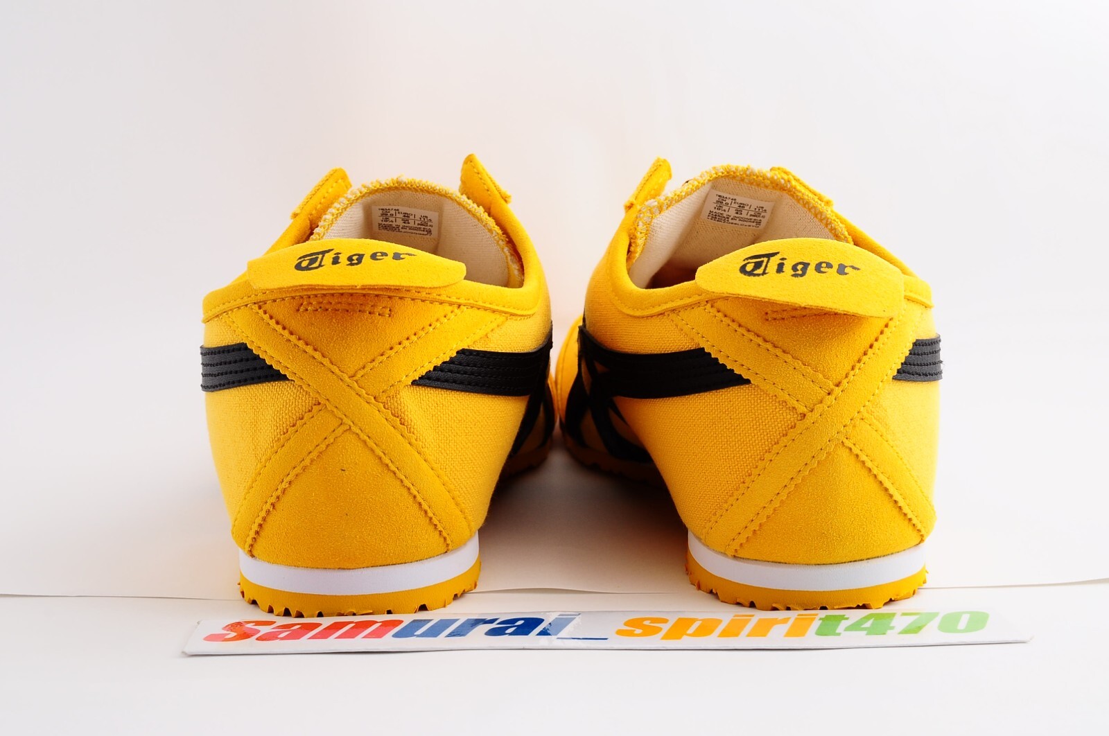 DHL Onitsuka Tiger MEXICO 66 SLIP-ON 1183A746 Unisex US Size 4 -11H YELLOW BLACK