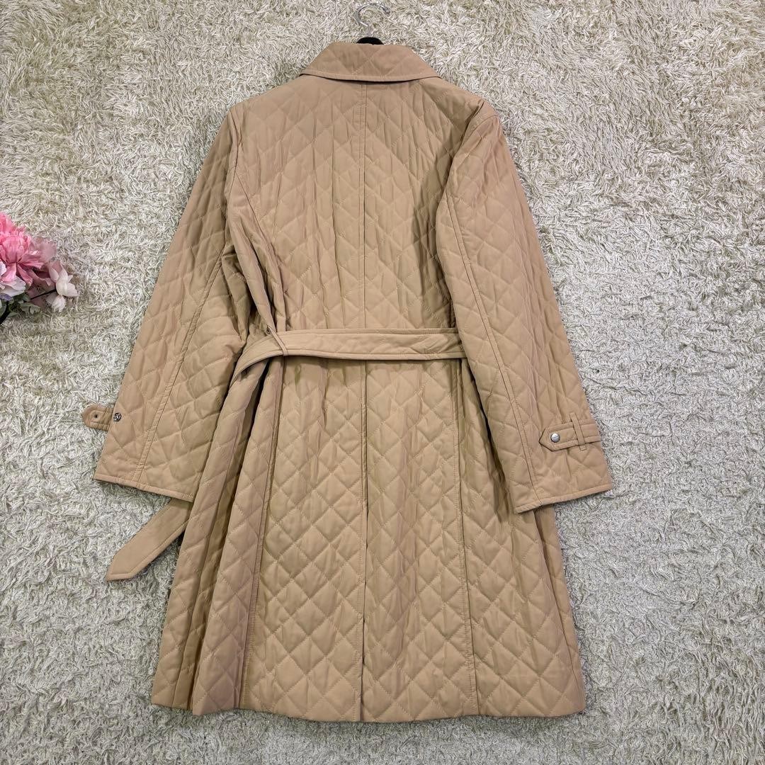 Burberry London Nova check belt quilting jacket coat