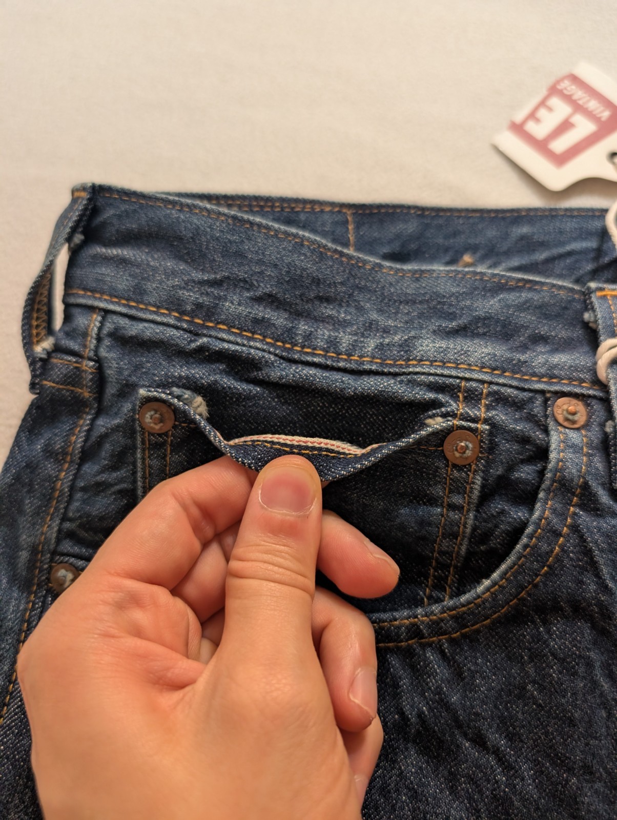 Levi’s 501xx Big E 1947 W36 L32 LVC Men Denim Selvedge Japan Blue Cotton Rivets