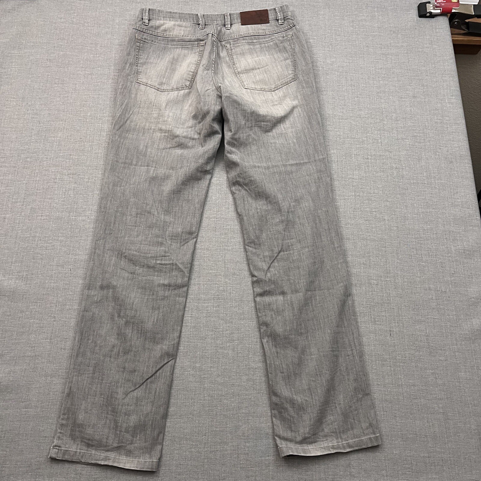 Hiltl Jeans Mens 33×34 Gray Pants Contemporary Fit Straight Leg Ultimate Trouser