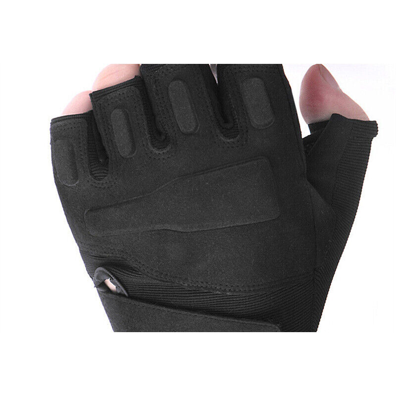 Tactical Half Finger Gloves Men’s Army Military Combat Outdoor Sports Fingerless
