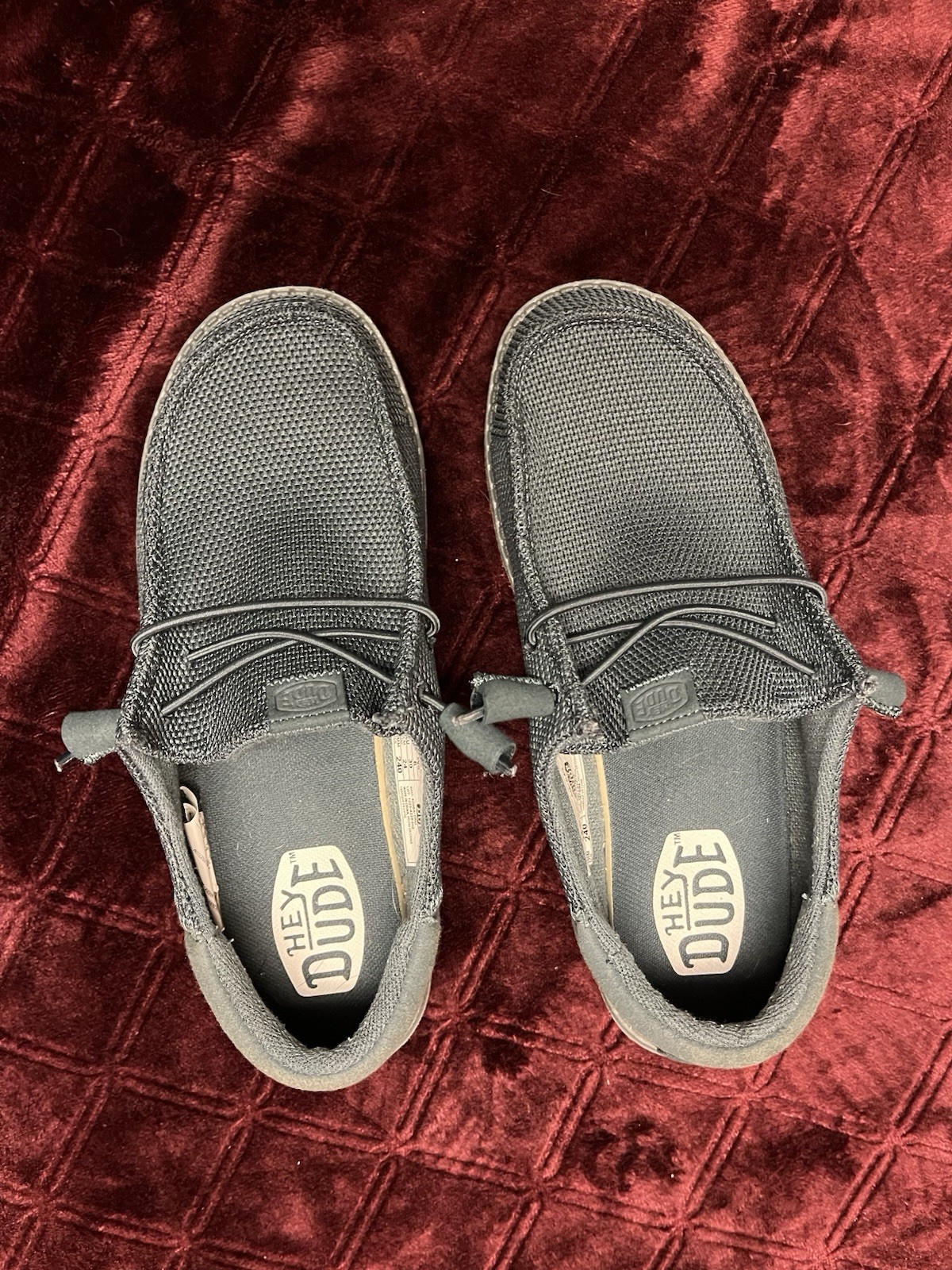 Hey Dudes EUC Women’s Size 8 Dark Slate Wendy Funk Mono Slip-on Shoes