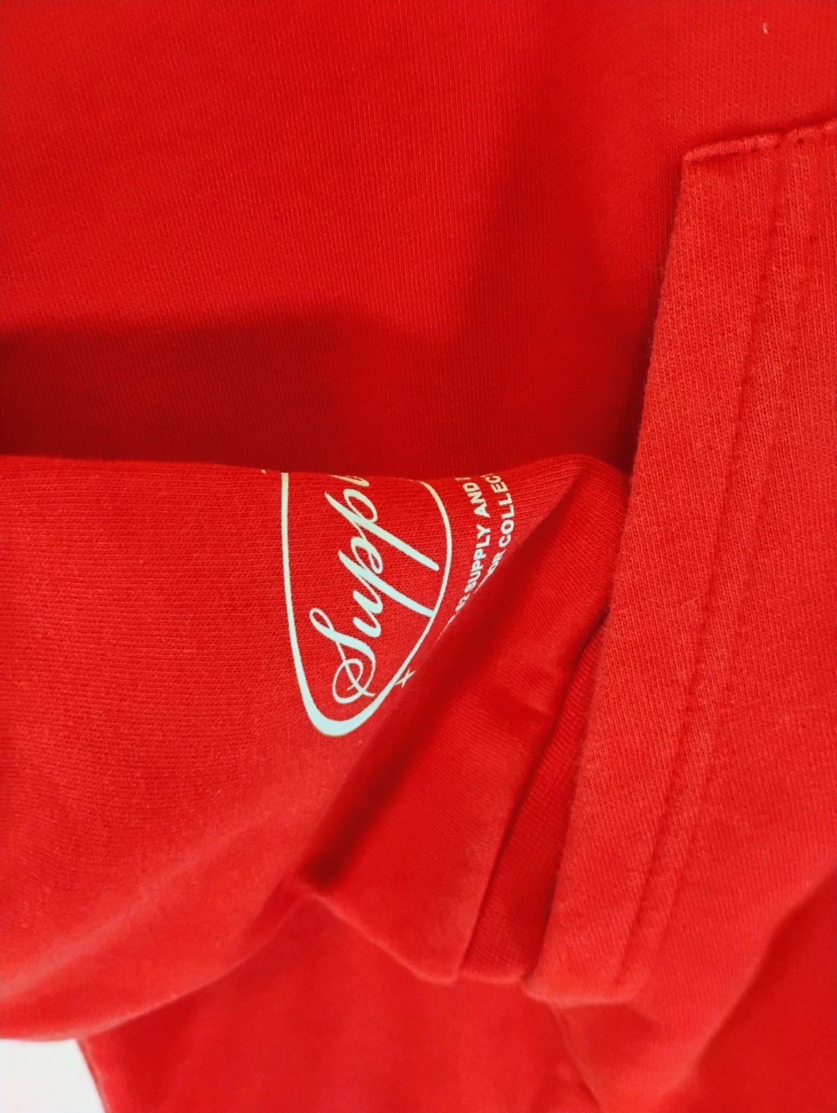 Supply & Demand Red Hoodie NY Superior Collective Graphic Streetwear Red Men Med
