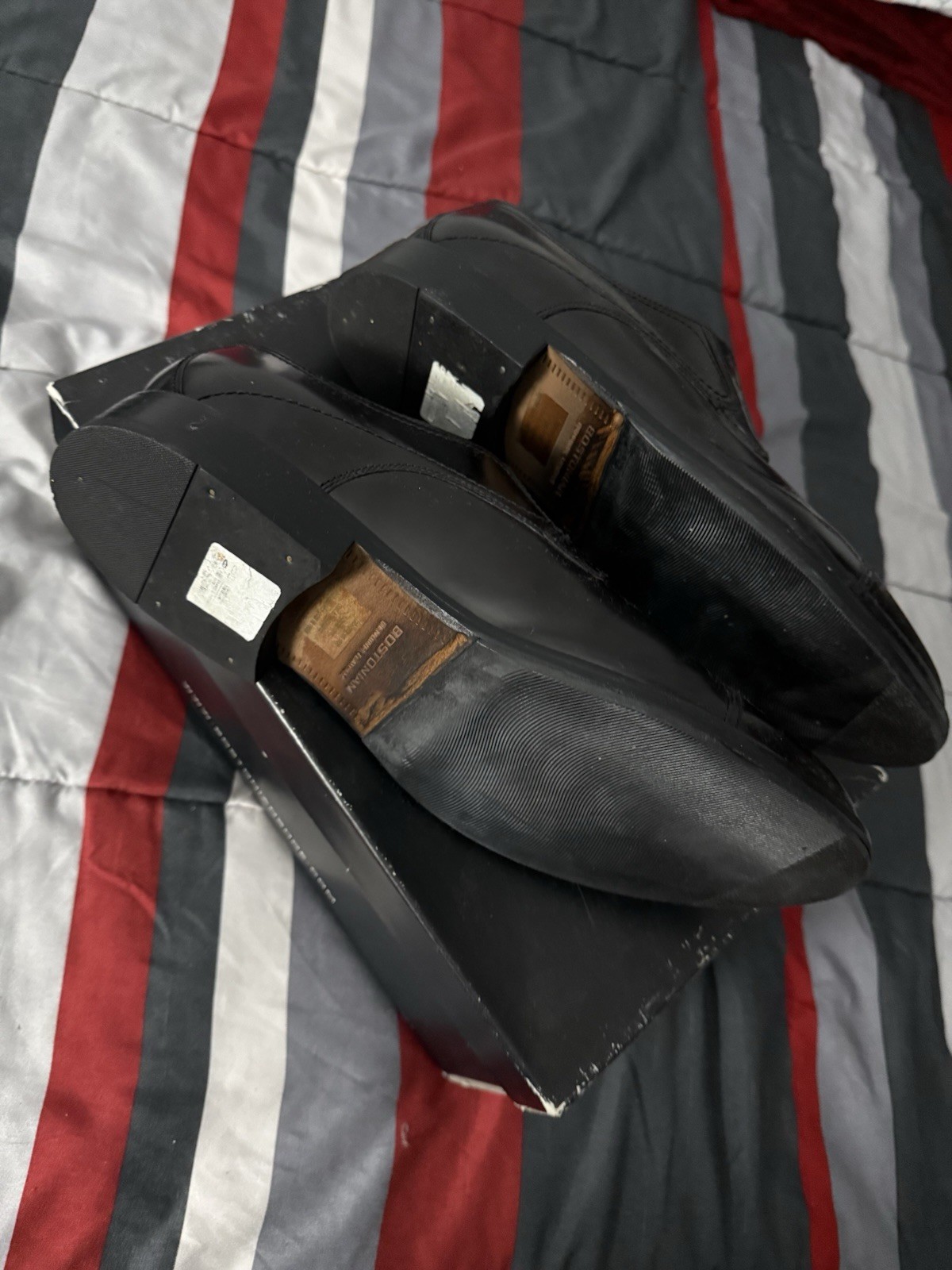 Bostonian Classics Black Leather Oxford Dress Shoe Size 10.5 D/B 26081 Preowned