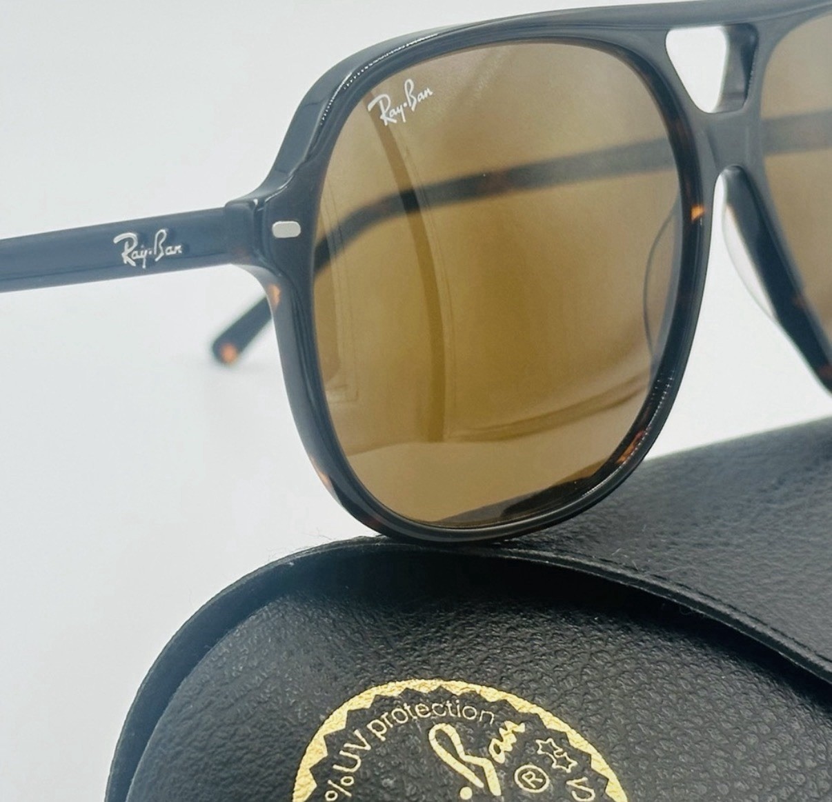 Ray-Ban Bill RB2198 Square Tortoise Brown Gradient Sunglasses 140mm
