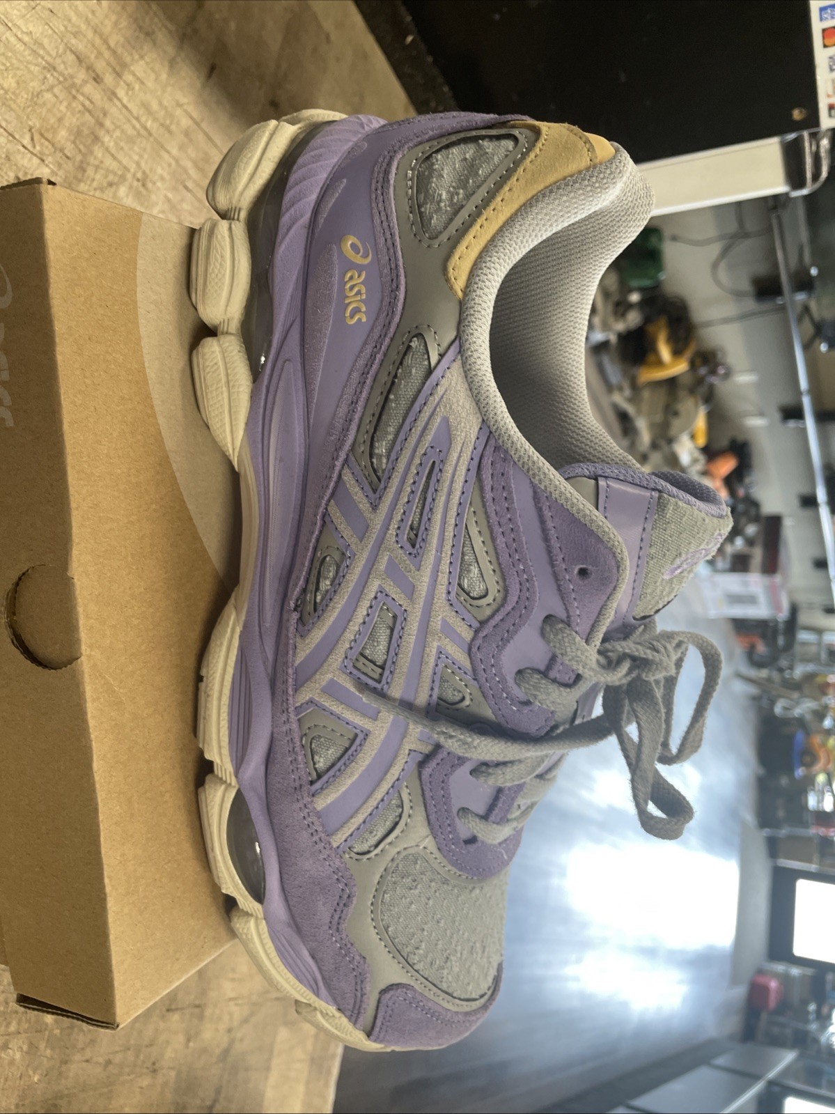 Asics Gel NYC Piedmont Grey/blueberry Sz10