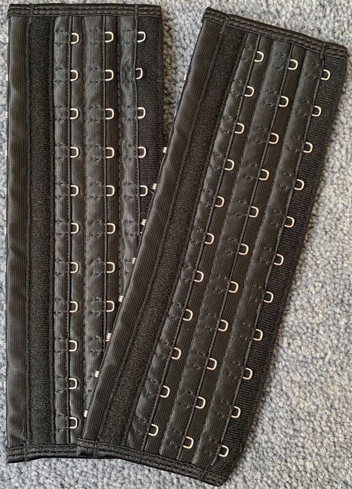 Luxx Curves Waist Trainer Extender Only for 14 in Black Nylon Spandex Firm Comp