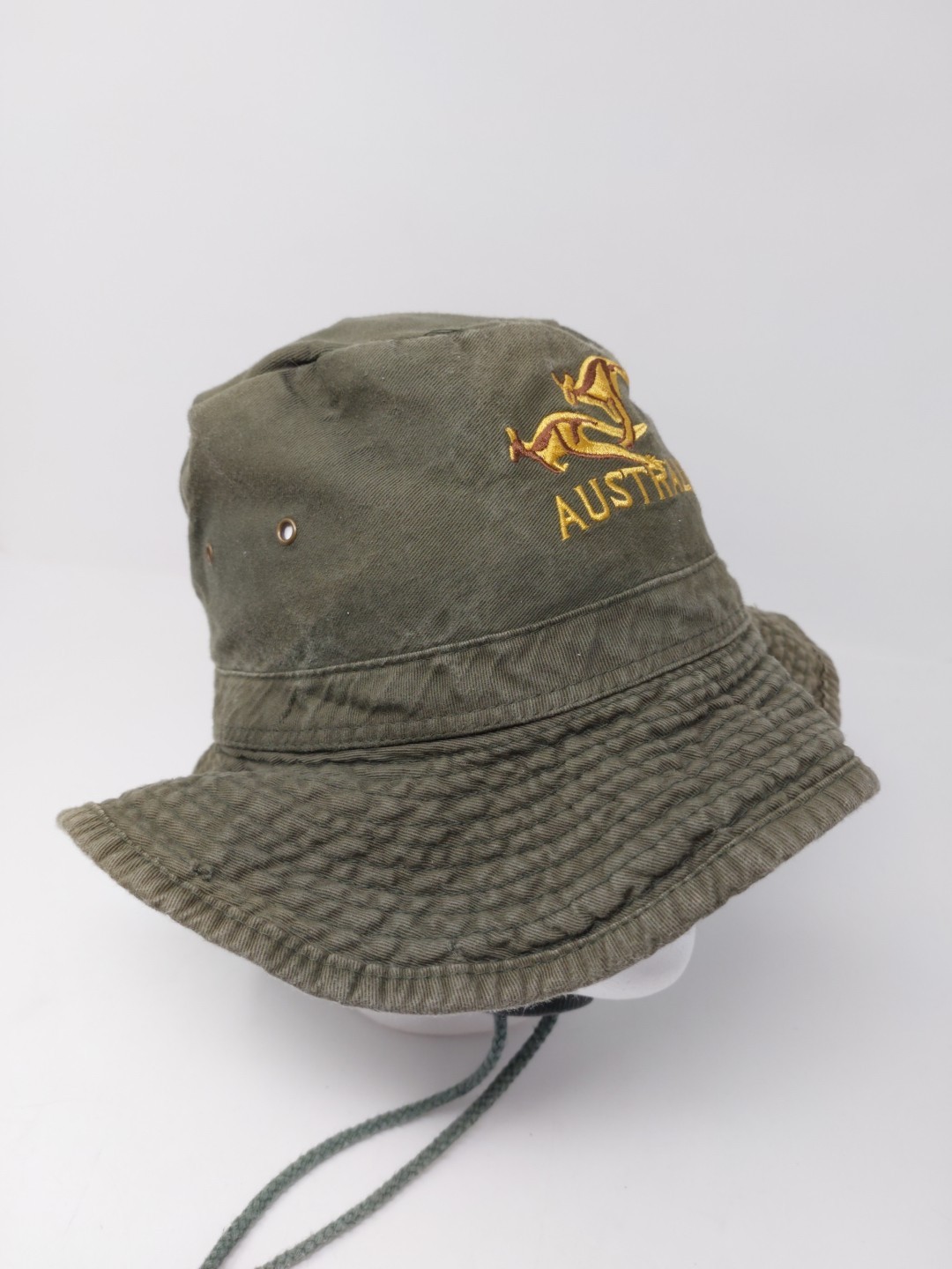 Australia Kangaroo Embroidered Logo Bucket Hat Boonie Cap Size 60cm